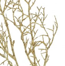 položky Ozdobná vetvička s trblietkami Vianočná vetvička v zlatej farbe L55cm