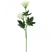 Článok Kôpor kvitnúci, umelé bylinky, okrasná rastlina zelená, biela 49cm 9ks