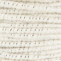 položky Knôt Glamour biely/strieborný s drôtom 33 m