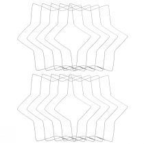 položky Drôtená hviezda vlna krúžok drôtené hviezdy na vence 30cm 10 ks