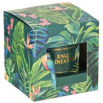 položky Vonná sviečka v sklenenej nádobe Uhorkovo-eukalyptová sviečka Zelená Ø7cm