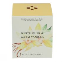 položky Vonná sviečka v skle, vanilka a biele pižmo, 3h, V8,5cm