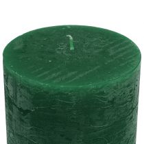 Článok Jednofarebné sviečky tmavozelené 60x100mm 4 ks