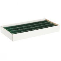 Článok Jednofarebné sviečky tmavozelené tyčinkové sviečky 34x300mm 4 ks
