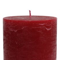 položky Jednofarebné sviečky tmavočervené 85x150mm 2ks
