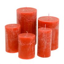 položky Farebné sviečky oranžové rôzne veľkosti