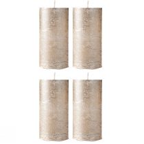 Článok Jednofarebné sviečky platina 50x100mm 4 ks