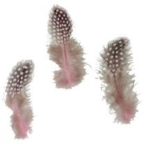 položky Pravé perličky ružové s bodkami 4-12cm 100ks