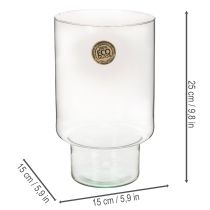 Článok Sklenená valcová nádoba Eco Glass 25 cm