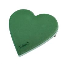 Kvetinové penové srdce s click systémom kvetinové penové zelené 20cm 2ks