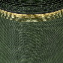položky Elegantná tmavozelená moaré stuha na veniec, 125 mm so zlatým perleťovým okrajom, smútočná stuha, svadobná dekorácia, mašľa
