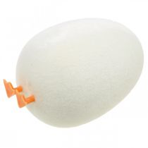 položky Deko vajíčko s nožičkami Veľkonočné vajíčka krémové Vtipná veľkonočná dekorácia V13cm 4ks