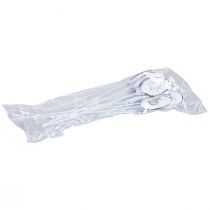 položky Kvetinová zátka kovové ozdobné vajíčka s veľkonočnými zajačikmi 5×7cm 8 ks