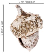 Článok Žalude, prírodný produkt na dekoráciu, obielené, 1-3 cm, 300 g