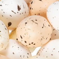 položky Dekoratívne veľkonočné vajíčka s bodkovaným povrchom na jarné aranžmány, 3 cm, 24 kusov
