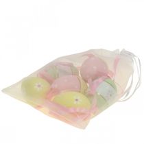 položky Veľkonočné vajíčka na zavesenie ozdobné vajíčka farebné Ø4cm V6cm 6 ks