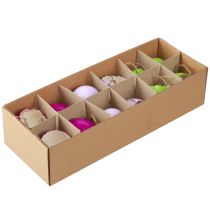 položky Škrupinové ozdobné veľkonočné vajíčka na zavesenie farebné Ø3,5cm 12 ks