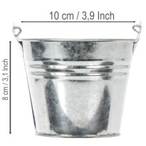 Článok Vedro Ø10cm V8cm 10 ks. Zinok, lesklý