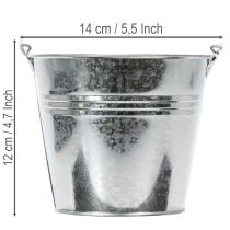 položky Vedro Ø14cm V12cm 6 ks. Zinok, lesklý