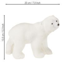 Článok Dekoratívne figúrky ľadových medveďov stojace a sediace biele 16/20cm 3 ks