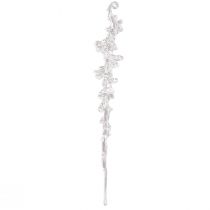 položky Zimná dekorácia ozdoba cencúľ vešiak číry 25cm 3 kusy