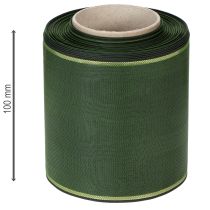 položky Elegantná moaré zelená stuha na veniec so zlatým okrajom, 100 mm x 25 m, na pohrebnú floristiku a dekoráciu