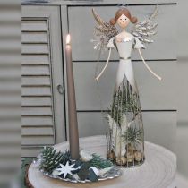 položky Figúrka anjela kovová, lampáš vianočný V31,5cm