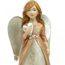položky Postava anjela anjel strážny Vianočný anjel so srdcom V19cm 2ks