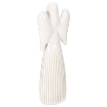 položky Figúrka anjela s dekoráciou srdca v krémovo bielej farbe, 23 cm
