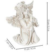 položky Figúrka anjela modliaceho sa, dekorácia na hrob, sediaci, 13 cm, 2 kusy