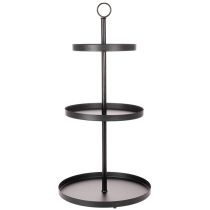 položky Trojposchodový kovový okrúhly servírovací stojan na viacposchodovú dekoráciu stola, 61 cm
