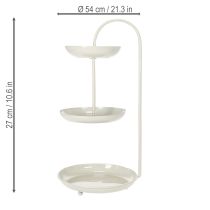 položky Trojposchodová stolová dekorácia, ideálna do obývačiek, na príležitosti, svadby, 55 cm