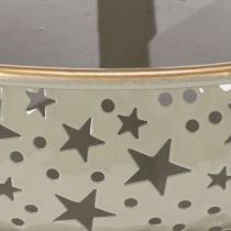 Článok Dekoratívny poschodový servírovací podnos s uškom, motív hviezdy, dvojposchodový, 49 cm