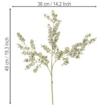 položky Umelá vetvička eukalyptu, dekoratívna vetvička do vázy a kytice, 49 cm, 4 kusy