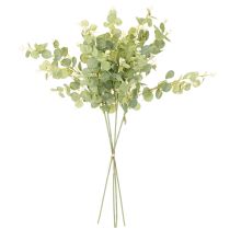 položky Umelá vetvička eukalyptu s okrúhlymi listami, 75 cm, 4 kusy