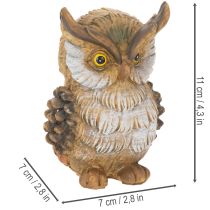 položky Figúrka sovy, malá sediaca sova, dekorácia, 11 cm