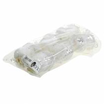 položky Deko sovička s korunkou na zavesenie biela, trblietky 6,5 × 8cm 6ks.