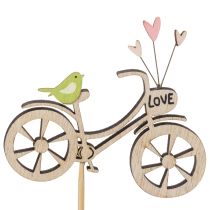 položky Drevené kolíky s motívom bicykla pre jarnú romantickú atmosféru v obývačke, 8 cm, 12 kusov