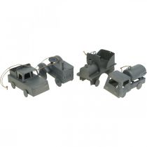 položky Dekoratívne kovové autíčka na zavesenie, rôzne veľkosti, 9-10 cm, 4 kusy