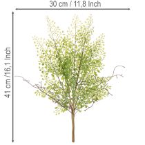 položky Umelá zelená vetvička Ruscus na kvetinovú dekoráciu, 41 cm