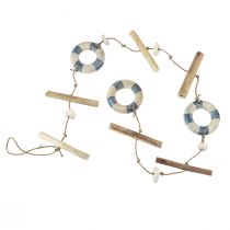 položky Okenná dekorácia námorné záchranné kolesá drevená dekorácia letná 90cm