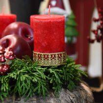 položky Filigránový svietnik na upnutie zlatý Ø6,4cm V12,5cm 4 kusy starožitného vzhľadu