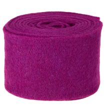 Článok Vlnená stuha z plsti, fuchsiová, 15 cm x 5 m, na dekoráciu a tvorenie