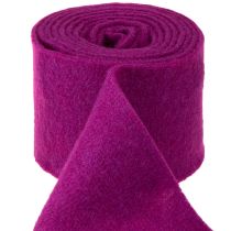 Článok Vlnená stuha z plsti, fuchsiová, 15 cm x 5 m, na dekoráciu a tvorenie