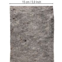 Článok Dvojfarebný pánt na kvetináč z vlnenej plsti, sivo-čierny, 15 cm x 5 m