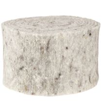 položky Plsťová stuha šedá 15cm 5m