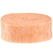 položky Plsťová stuha oranžová 7,5cm 5m