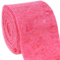 Plsťová stuha ružová 15cm 5m