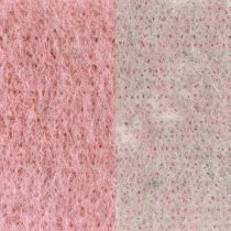 položky Plsťová stuha, črepníková dvojfarebná staroružová/sivá 15cm 5m