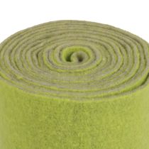 položky Plsťová stuha vlnená stuha plstená rolka ozdobná stuha zelená šedá 15cm 5m